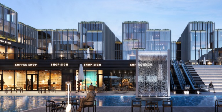 تصميم مول بارك في اب وايد القاهرة الجديدة prk vie New Cairo