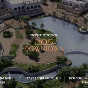 مساحة الوحدات في مشروع اركان 205 Palm Hills الشيخ زايد