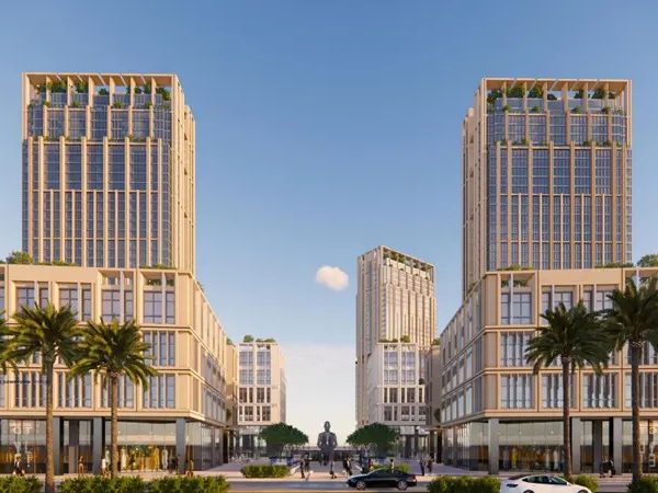 المساحة الكلية لمشروع Towers 205 Arkan Palm Developments Sheikh Zayed