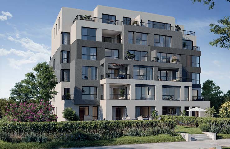 مساحة الوحدات في مشروع The Great Lawn حسن علام العقارية