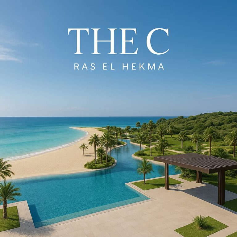 تصميم منتجع The C الساحل الشمالي الكازار العقارية 
