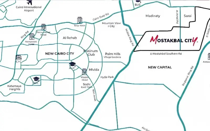 المساحة الكلية لمشروع AlQamzi Compound Mostakbal City