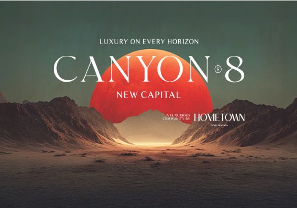 موقع ومساحة مشروع كانيون 8 هوم تاون نيو كابيتال ومساحة الوحدات و المرافق والخدمات
