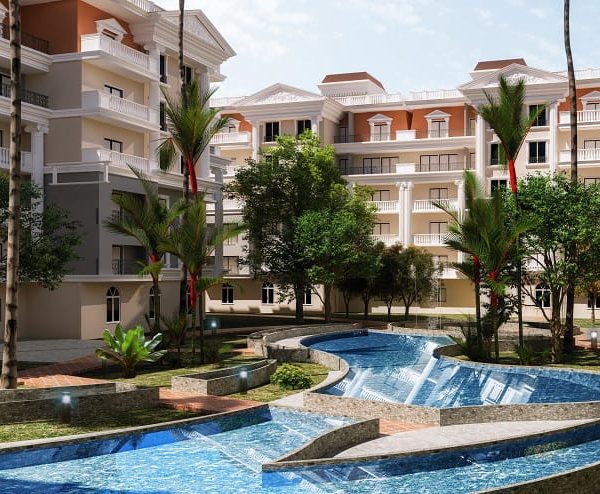 موقع ومساحة مشروع هيلتون سيفيل سيفين ريزيدنس ومساحة الوحدات و المرافق والخدمات